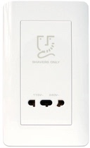 Schneider switch socket light series vertical scraper shaving socket (classic white) E84T727V WE