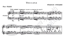 Poulenc Planck makes Toccata Tucata piano solo for piano