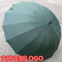 Mens business umbrella Hotel hotel oversized windproof 16 bone straight umbrella Golf umbrella Automatic long handle umbrella