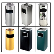 With ashtray ashtray stainless steel trash can with inner bucket hotel vertical Peel bucket lobby outdoor box