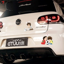 Football body sticker Kakaro car decoration sticker to cover scratch bumper waterproof reflective personality car sticker