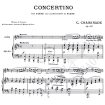 Chaminade (Sand)Chaminade Op 107 Little Concerto for Flute and Piano Ensemble Score score