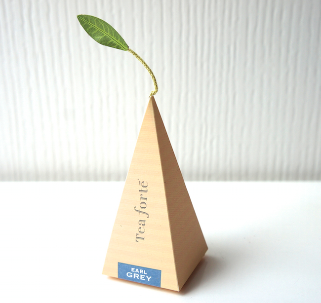 现货美国tea forte伯爵红茶叶英式金字塔丝质茶包earl grey_7折现价12