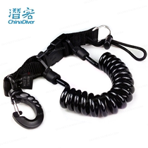 Mares Laynard Diving Quick Unloading Spiral Buckle Spring Rope Cable Lockup Professional Anti-Throwing Accessories