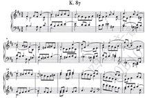 Scarlatti Sonata in B minor L 33 K 87 Piano Solo Score