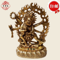 Pure copper bibet Buddha Michigan Buddha statue six arms big dark sky Mahaga rescue the Lord Buddha statue 28cm