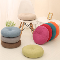 Cotton linen cushion thick round fabric balcony Japanese tatami bay window cushion yoga large floor mat
