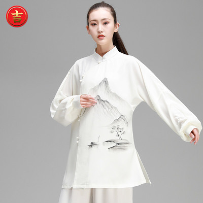 Taichi clothing for women Hand-painted Chinese kungfu Clothes for Female Chinese Style Wushu Show Clothes for Tai Chi Boxing Show