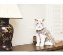 Sleeveless sweater OVERGLAM British pet clothes sweater pullover puppies cat clothes warm English style