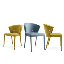 Nordic Solid Wood Fabric Cafeteria Chair Modern Restaurant Chair Cafe Chair Simple American Sales Building