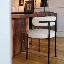 Modern minimalist light and luxurious metal Home dining chair Nordic Restaurant Cafeteria Leisure chair designer Prototype Room Chair