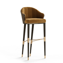 Nordic Light Extravagant Solid Wood Bar Chair Creative High Footstool Brief Bar Chair Modern High Chair Home Leisure Bar Chair