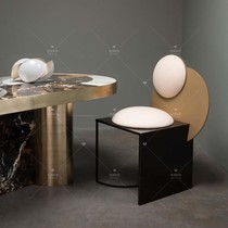 Nordic Light Extravagant Designer Creative Casual Chair Modern Minima Metal Dining Chair Decent Board Room Clubhouse Negotiate Single Chair