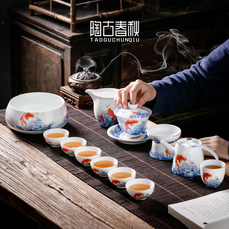 Leap the see colour white porcelain ceramic sample tea cup household kung fu tea cups small bowl master cup single CPU