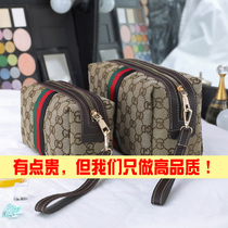 High-grade cosmetic bag ins wind super fire small portable female net Red travel large capacity wash bag product storage bag box