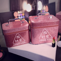 Korean cosmetic bag female portable large capacity ins wind cute small cosmetic storage bag box portable simple box