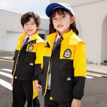 Kindergarten costume set up autumn and winter three-in-one children's sports spring and autumn costume class uniform primary school uniform charge