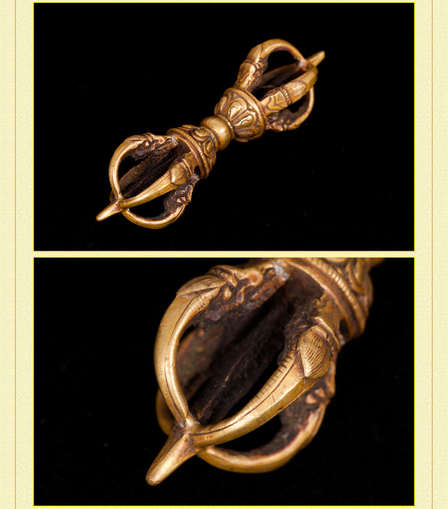 【仲济禅寺】法铃金刚杵铜法器 佛法加持