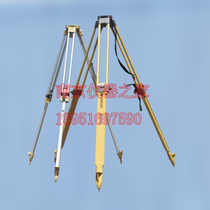 Theodolite total station tripod solid wood aluminum alloy tripod