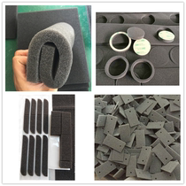 Black Filtration Sponge 5 10 15 20 30 mm round punching cushion high density dust cotton buffer