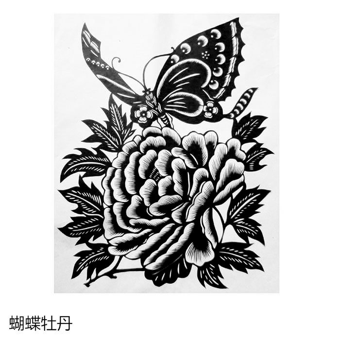 手工剪纸素材图样 复印底稿 黑白刻纸图案 生肖中国梦清明上河图