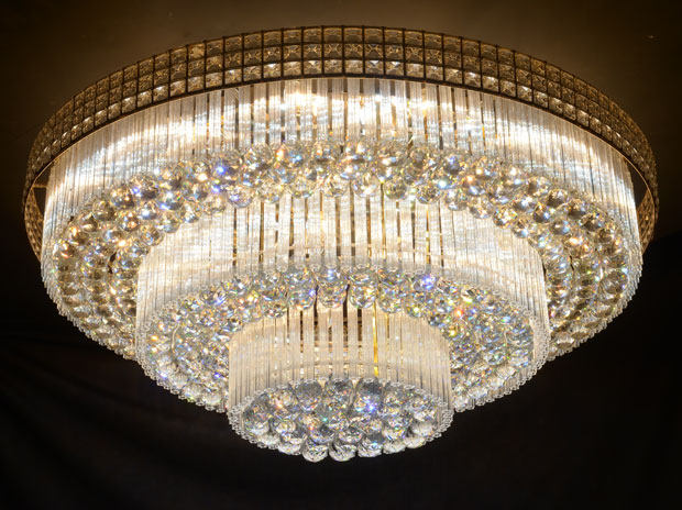 现代欧式圆形水晶客厅灯具大气灯奢华创意led吸顶灯餐厅卧室灯饰