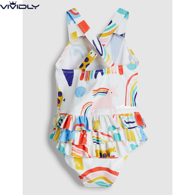 Spot NEXT baby one-piece swimsuit new mini skirt children summer hot spring swimsuit (12-18 ເດືອນ)