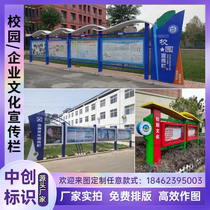 Party building publicity column Campus window Cultural corridor Enterprise bulletin board Fire knowledge exhibition board frame hydraulic opening