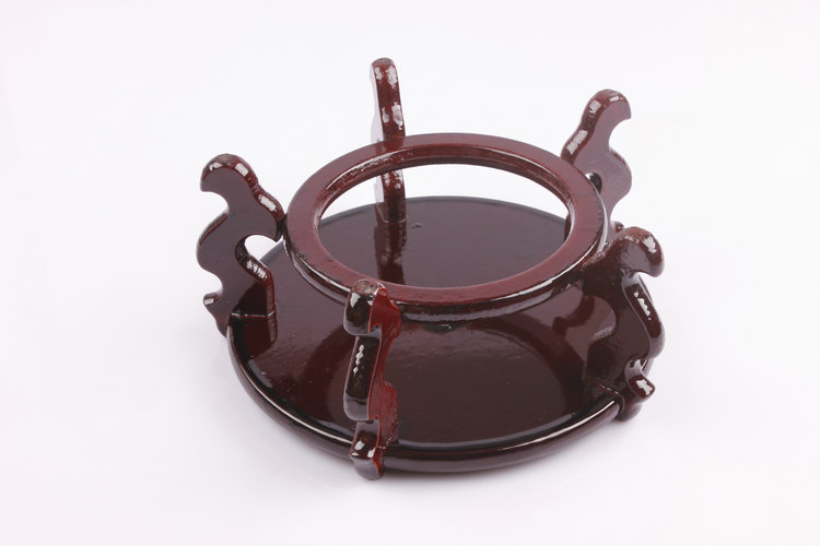 kistler base flower pot crafts base fish tank vase base shelf wine jar frame round plastic flower stand