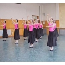 Xinjiang dance practice skirt long dress Wei Yi Tibetan dance practice dress