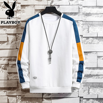 Playboy long-sleeved T-shirt mens round neck pullover sweater mens loose bottoming shirt early autumn new casual top clothes