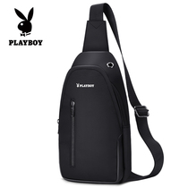Playboy mens chest Bag Mens shoulder shoulder bag travel fashion leisure backpack Korean fashion Mens bag