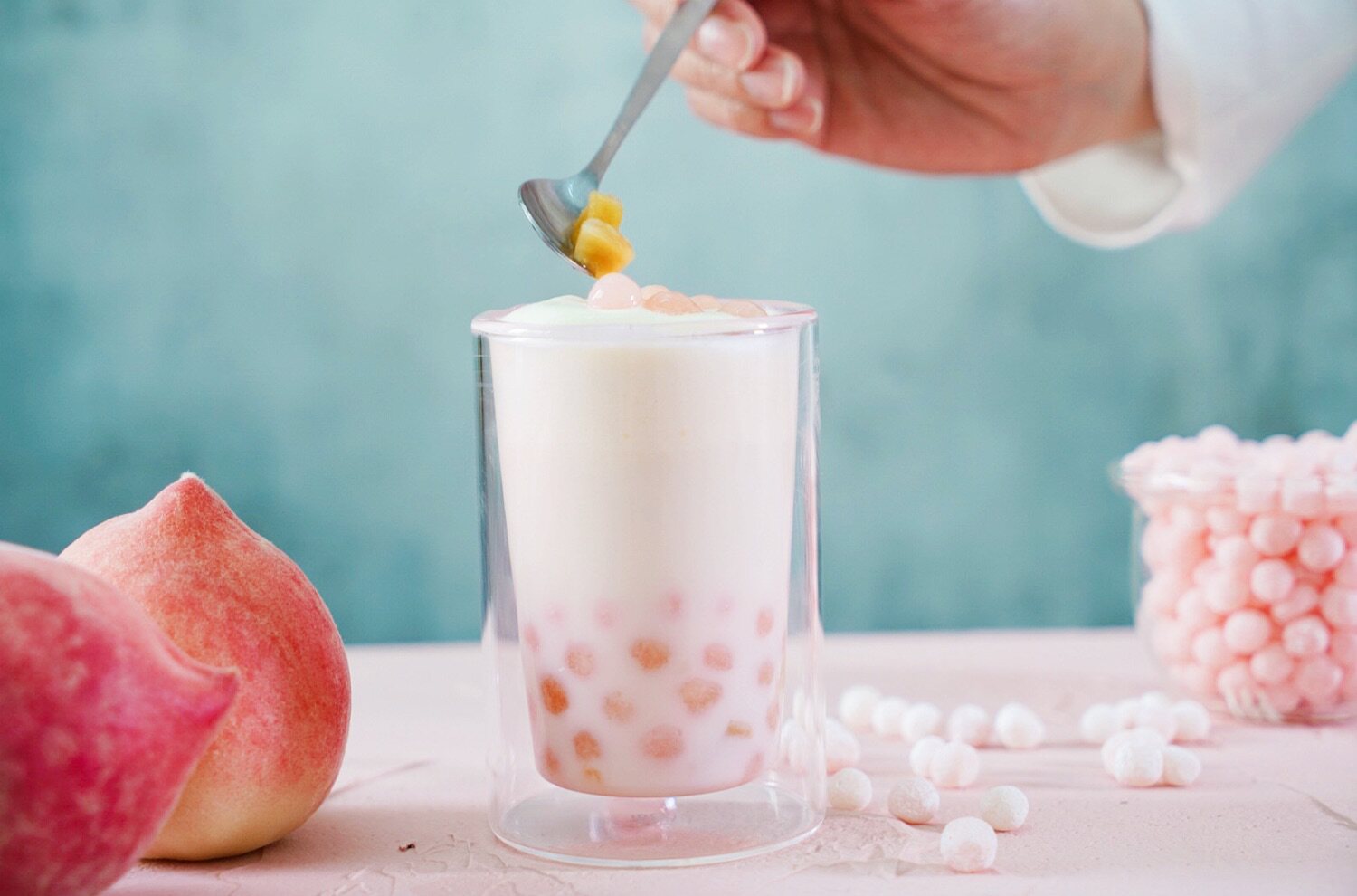 皓小家 白桃乌龙牛乳茶珍珠奶茶网红手工手摇奶茶袋装代餐冲饮