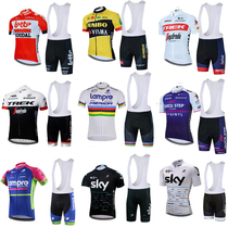 Strap summer cycling suit short-sleeved mens and womens Tour de France road mountain bike bike clothes bike shirt dynamic