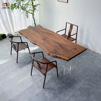 North American black walnut solid wood boss desk modern minimalist log large board new Chinese executive desk supervisor table