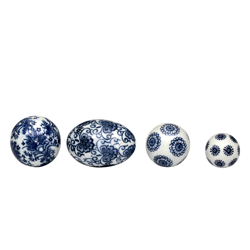 Jingdezhen blue and white porcelain hand - made water can float ball between example ceramic decoration household act the role ofing is tasted furnishing articles