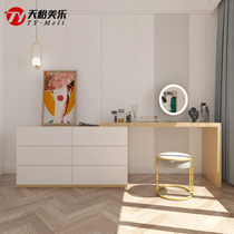 Modern simple dressing table TV cabinet storage multi-function integrated small apartment dressing table female bedroom desk combination