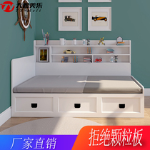 Childrens bed tatami bed storage bed cabinet integrated single ins bookshelf bed plate combination small family childrens room