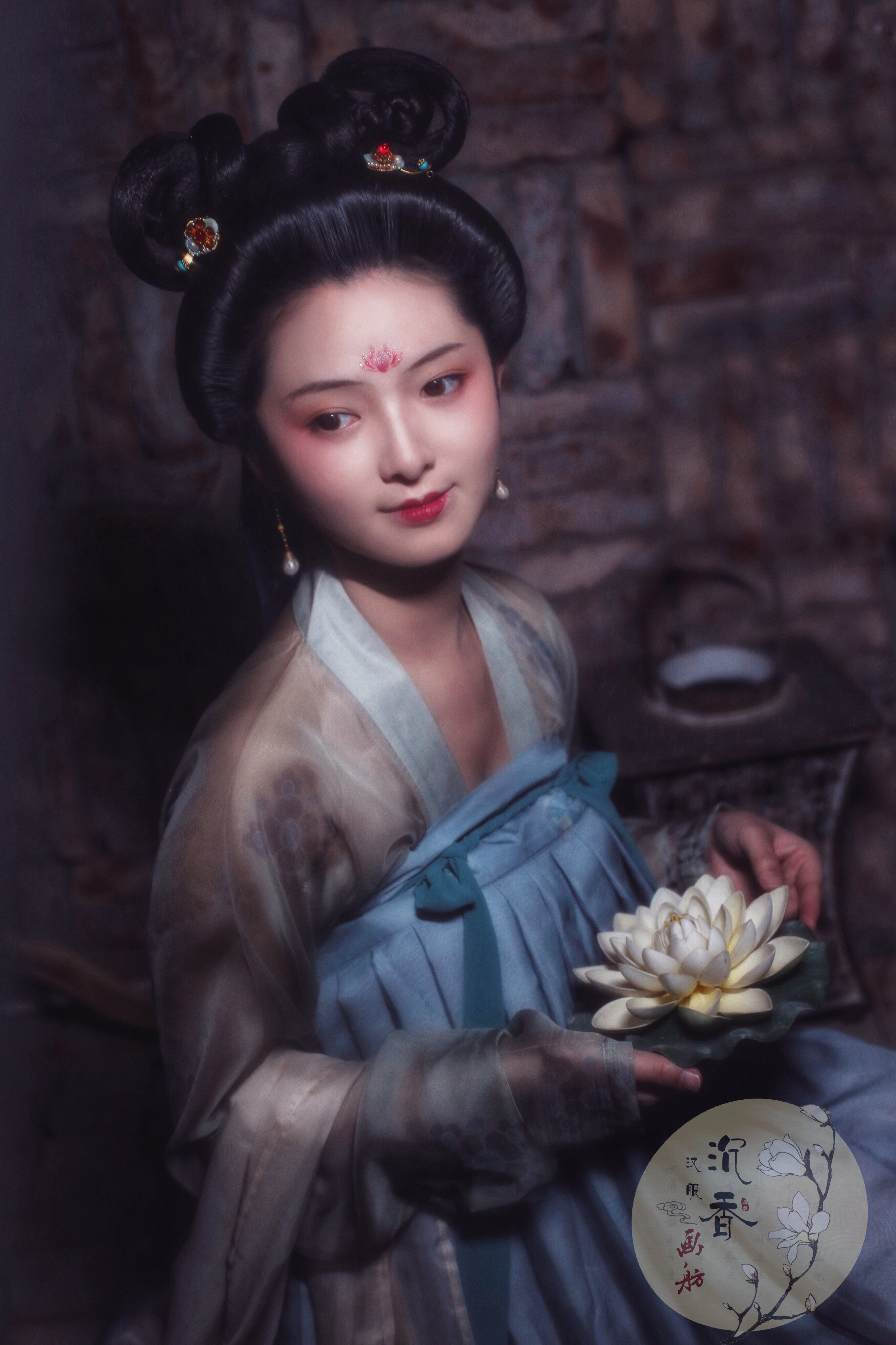 【预售】【芙蓉面】唐 高腰齐胸襦裙裙 三件套 汉族正规汉服