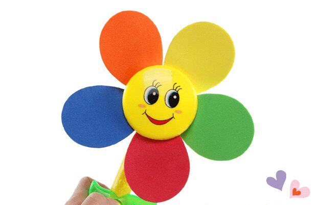 儿童大风车玩具 电动旋转风车转转乐 灯光音乐玩具风车自动旋转