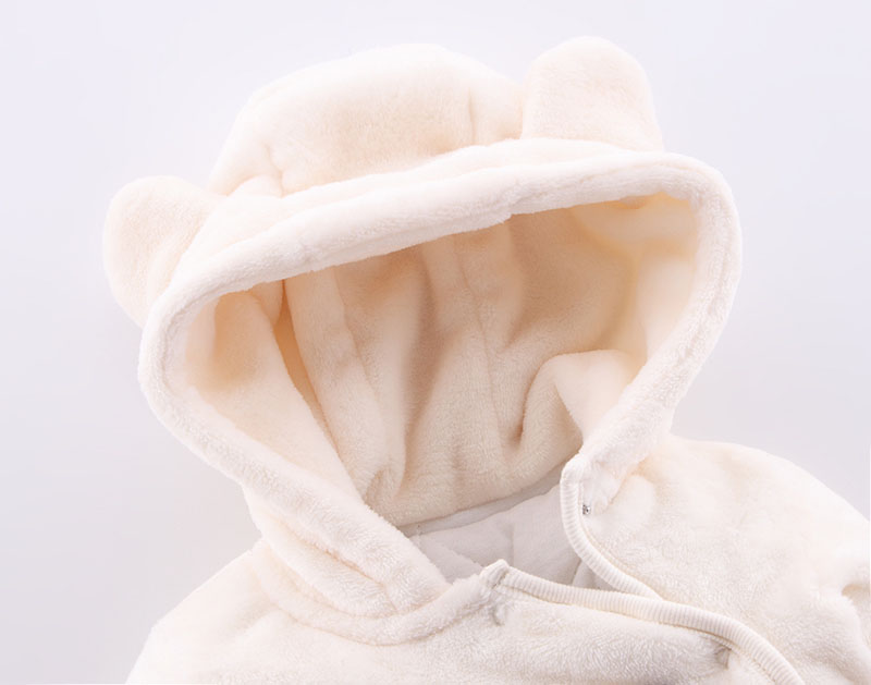 婴儿衣服冬季新生儿加绒保暖宝宝连体衣秋冬季 婴儿爬服外出服产品展示图3