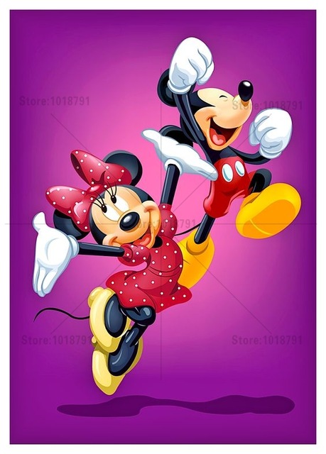 2017新款满钻钻石画diy卡通米老鼠 十字绣满钻绣客厅装饰量大从优_7折