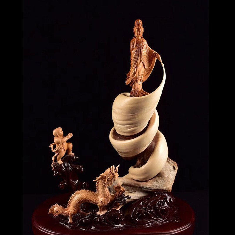 崖柏摆件精品太行陈化达摩寿星弥勒木雕天然随形满瘤疤手把件根雕