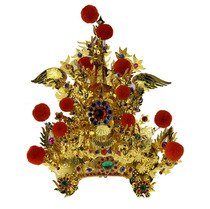 Tianlong Embroidery Taiwan Edition K Gold Hat Civil and Military General Hat Marshal Hat God Helmet Offerings