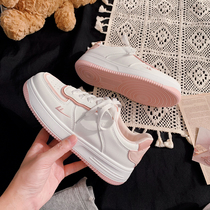 Back Force New Women Shoes Girls Small White Shoes Womens Thick Bottom Fashion Casual Shoes Ins 100 hitch student Han version board shoes