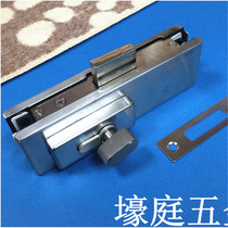 Glass door lock clamp ground lock frameless door lock floor spring door lock single-sided open upper and lower clip ground Lock