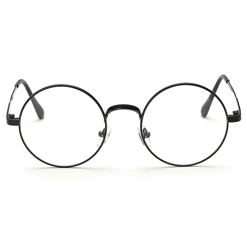 韩版潮全框金属平光镜复古眼镜框男女款超轻圆框眼镜架配近视眼镜产品展示图2