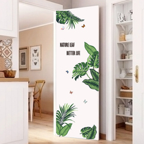 3d three-dimensional personality creative Nordic style bedroom door sticker Wooden door renovation decoration self-adhesive painting sticker