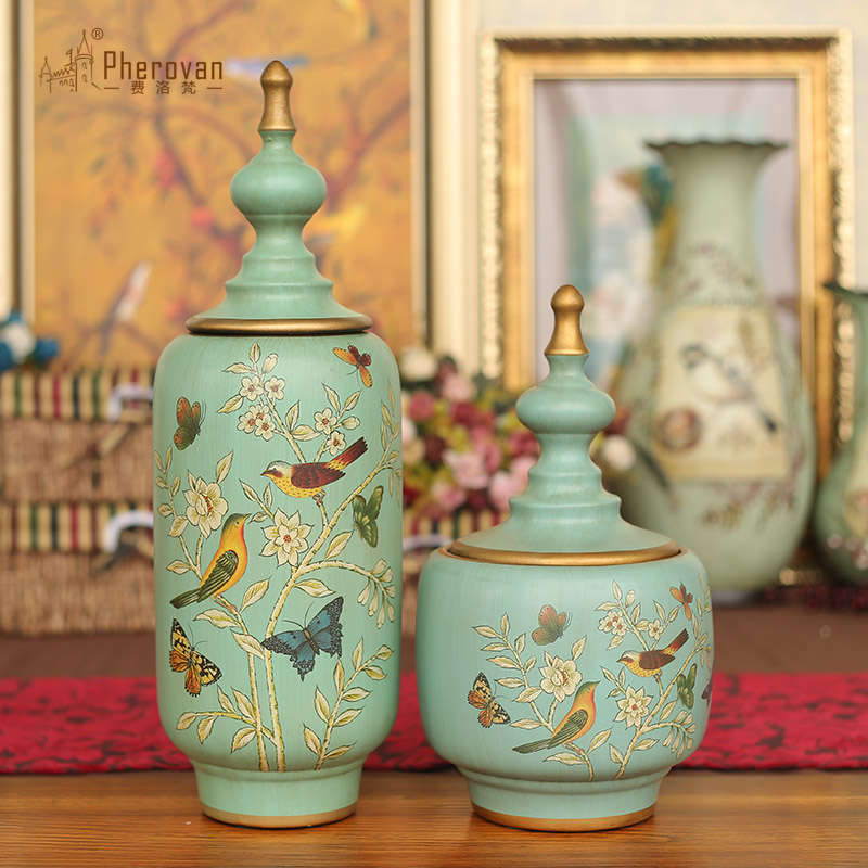 European American retro do old ceramic receive tank storage tank is a new home furnishing articles household act the role ofing is tasted