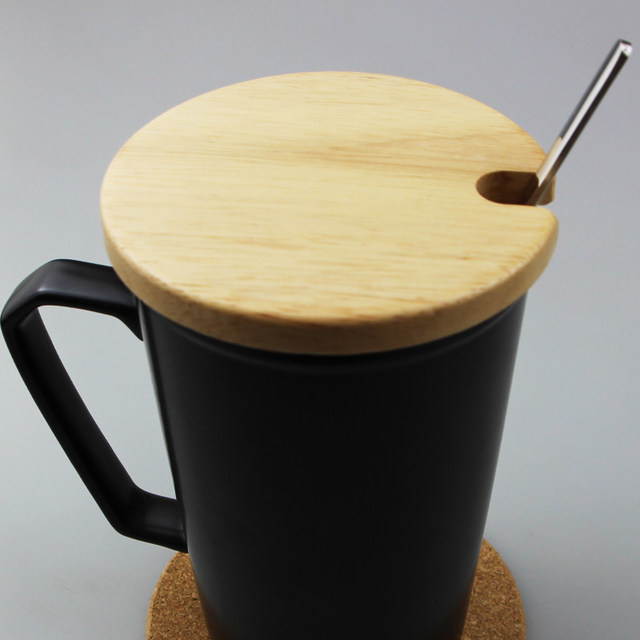 Round Universal Mug Lid Ceramic Glass Lid Bamboo Lid Wooden Dustproof Tea Cup Lid Free engraving